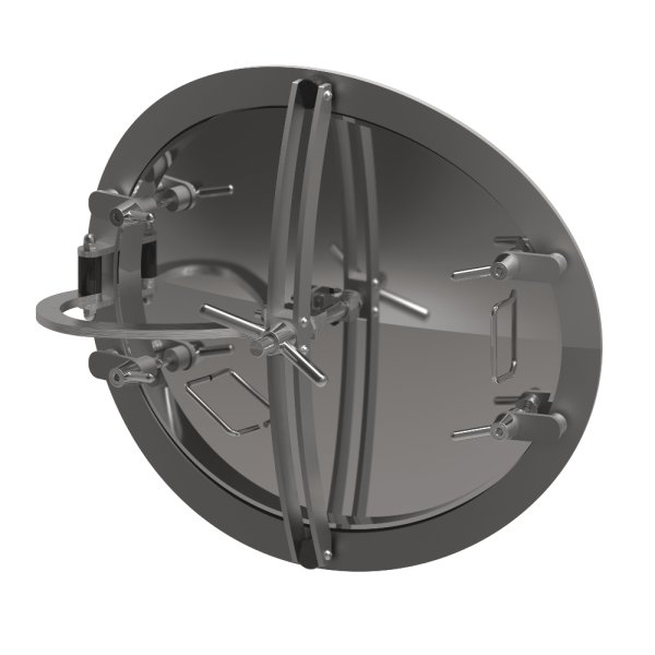 Stainless steel oval manway A324IG (550x650)