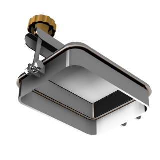 Stainless steel rectangular manway W2/G (175x225) - bottom view