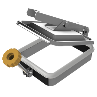 Stainless steel rectangular manway W2/G (175x225) - opening view