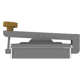 Stainless steel rectangular manway W2/G (175x225) - side view