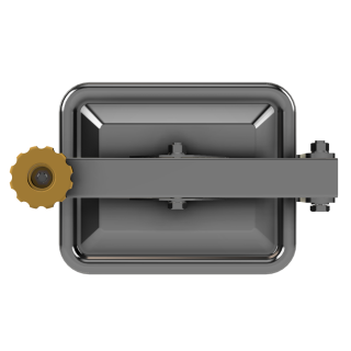 Stainless steel rectangular manway W2/G (175x225) - top view