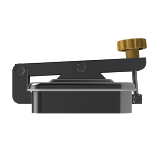 Stainless steel rectangular manway W2/H (225x175) - side view