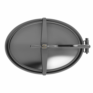 Stainless steel oval manway W3/F (440x308) - front view