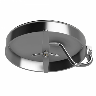 Stainless steel oval manway W3/F (440x308) - opening view