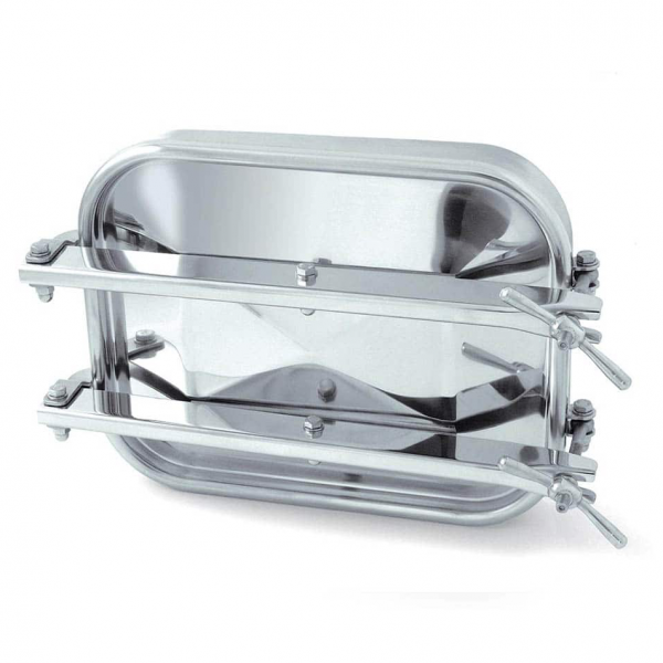 Stainless steel rectangular manway E116 (406x530)