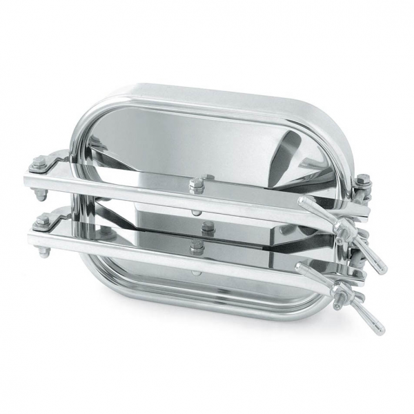 Stainless steel rectangular manway E122 (316x424)