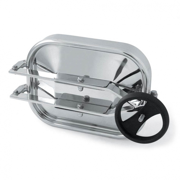 Stainless steel rectangular manway E124 (316x424)