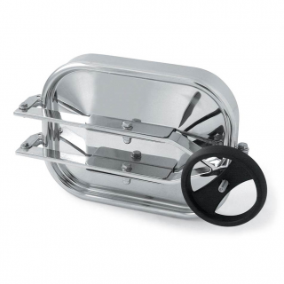 Stainless steel rectangular manway E124 (316x424)