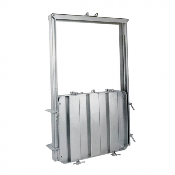Stainless steel rectangular manway (guillotine, gate) E134 (600x800)