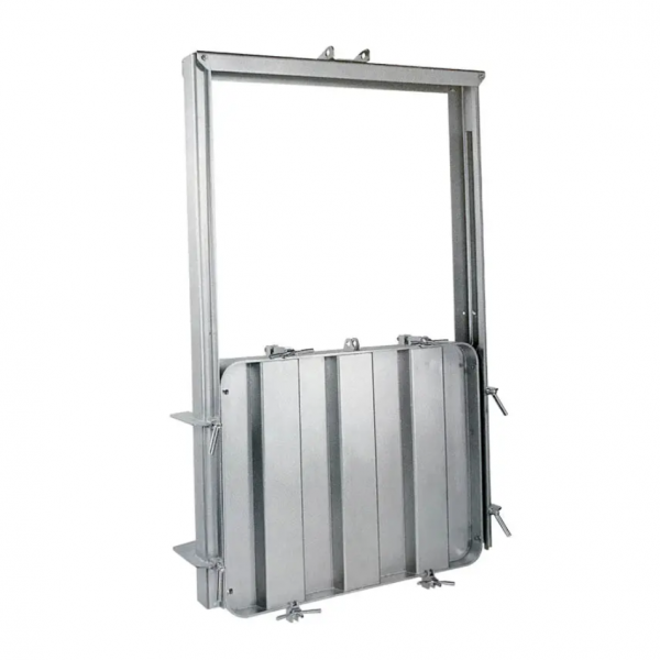 Stainless steel rectangular manway (guillotine, gate) E135 (800x1000)
