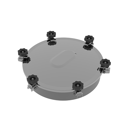 Stainless steel round manway A980 (DN220-DN600)