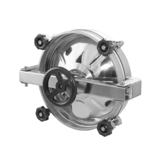 Stainless steel round manway A800R (DN380-DN420)