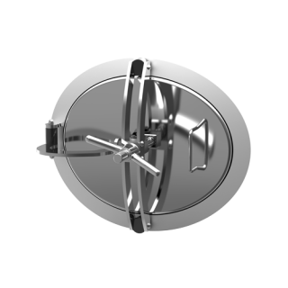 Stainless steel oval manway A308 (345x445)